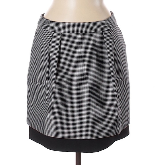 Vince Camuto Houndstooth Skirt Size 6 - Picture 1 of 9